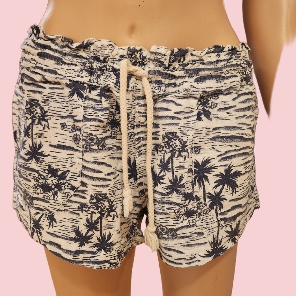 Beachy TROPICAL SURFER Cali 1850 Linen Blend Shorts, EUC Medium
